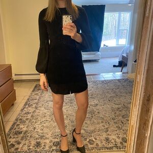 Brochu Walker Black Long Sleeve Dress